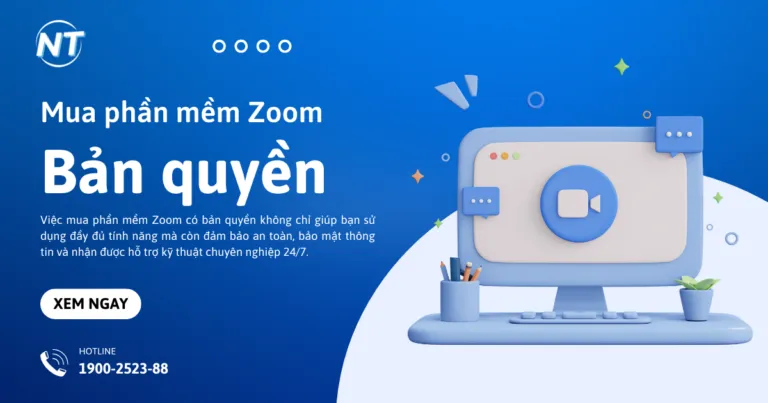 Mua phần mềm Zoom có bản quyền hỗ trợ kỹ thuật 24/7
