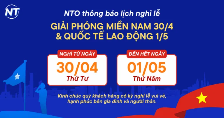 Thông báo nghỉ lễ 30/4 & 1/5/2025