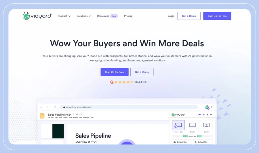 Vidyard cho sales