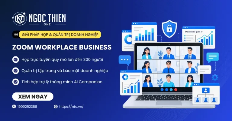 Gói Zoom Business bản quyền: Giải pháp họp 300 người có VAT