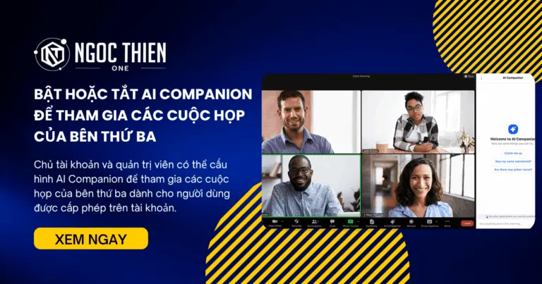 Bật hoặc tắt AI Companion để tham gia các cuộc họp của bên thứ ba
