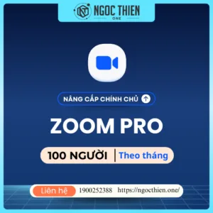 Gói Zoom 100 người - 1 tháng, 3 tháng, 6 tháng và 12 tháng