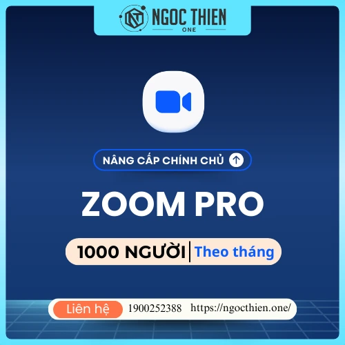 Gói Zoom 1000 người - 1 tháng, 3 tháng, 6 tháng và 12 tháng