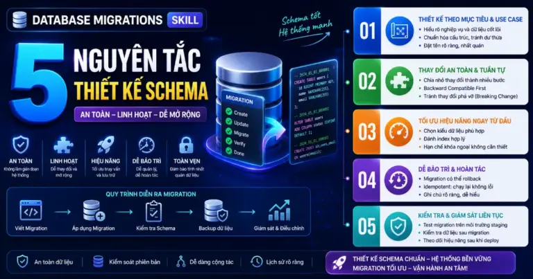 Database Migrations Skill: 5 Nguyên Tắc Thiết Kế Schema