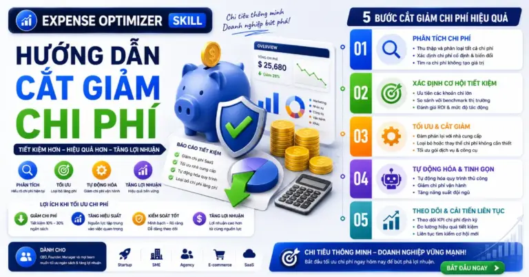 Expense Optimizer skill: Hướng dẫn cắt giảm chi phí