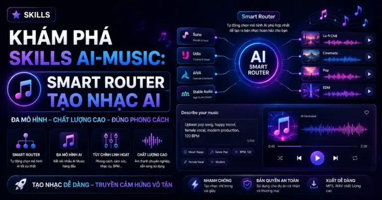 Khám Phá Skills AI-Music: Smart Router Tạo Nhạc AI