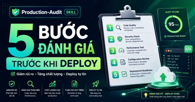 Production-Audit Skill: 5 Bước Đánh Giá Trước Khi Deploy