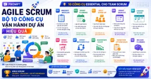 Prompt Agile Scrum: Bộ 10 công cụ vận hành dự án hiệu quả