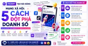 Prompt tạo bài đăng mạng xã hội: 5 cách đột phá doanh số