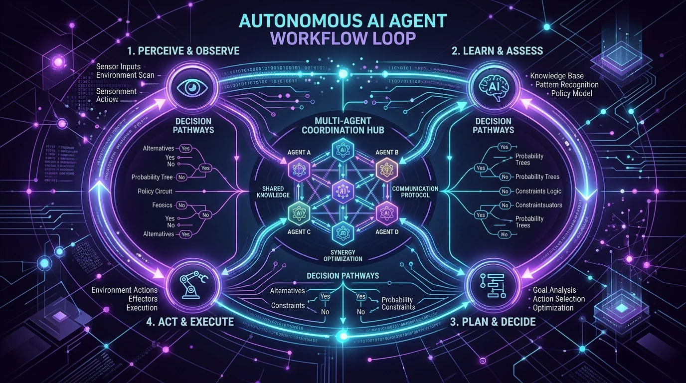 Sơ đồ hoạt động tự động của GPT-5.6 agentic workflow trong môi trường doanh nghiệp giúp giải thích cách thức vận hành của GPT-5.6
