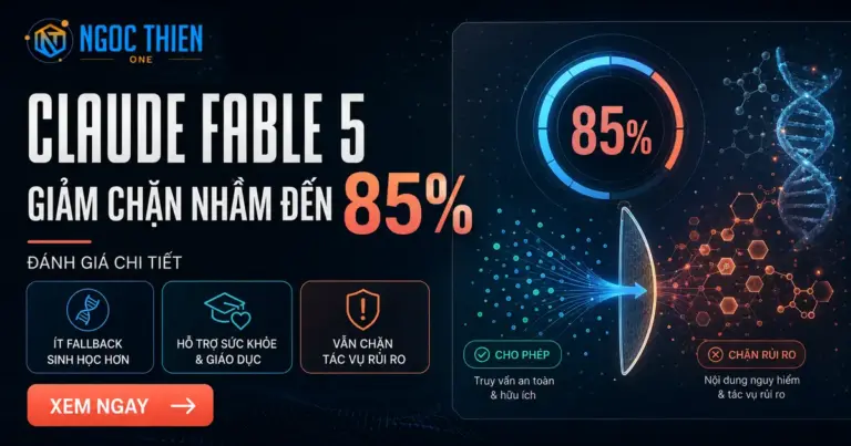 Claude Fable 5 giảm lỗi chặn nhầm đến 85%: Đánh giá chi tiết