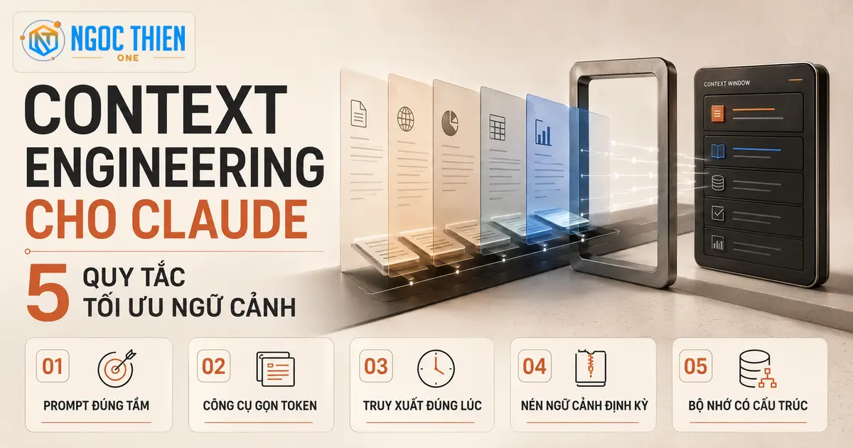 Context Engineering cho Claude: 5 quy tắc tối ưu ngữ cảnh