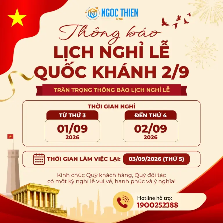 Thời gian nghỉ lễ Quốc khánh 2/9/2026