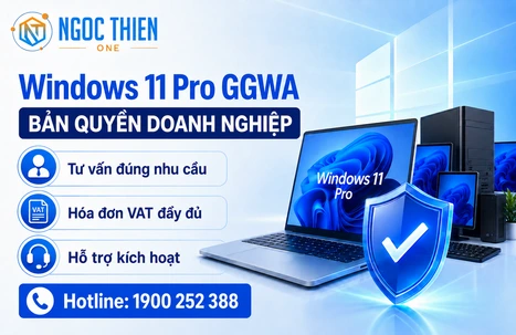 Địa chỉ mua Windows 11 Pro GGWA bản quyền cho doanh nghiệp
