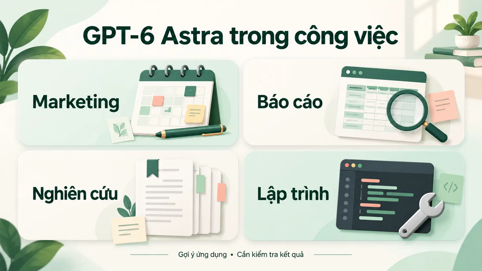Ứng dụng GPT-6 Astra trong marketing, báo cáo, nghiên cứu và lập trình
