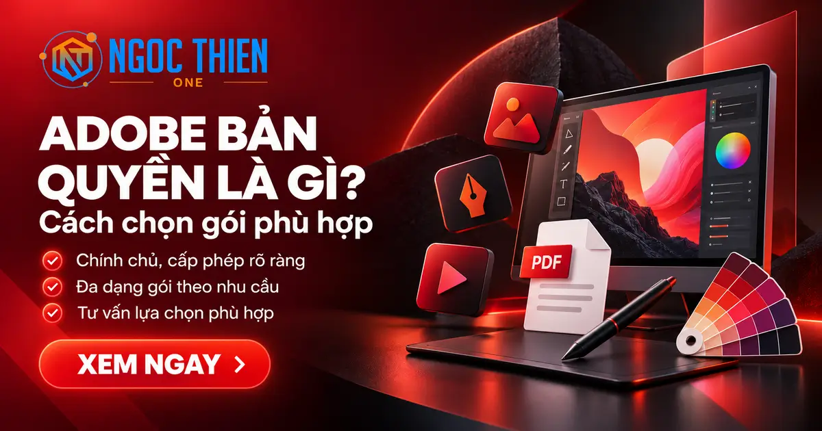 Adobe bản quyền là gì? Cách chọn gói phù hợp