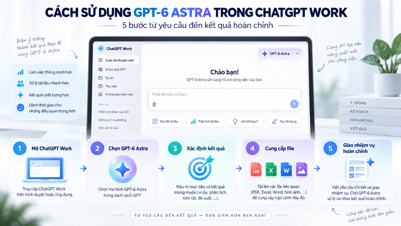 Cách sử dụng GPT-6 Astra trong ChatGPT Work từng bước