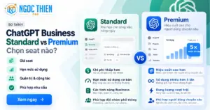 So sánh ChatGPT Business Standard và Premium về giá, hạn mức và nhu cầu sử dụng