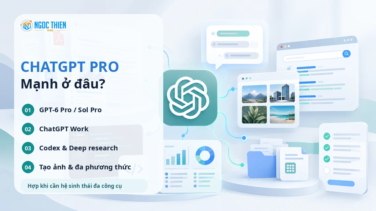 Điểm mạnh của ChatGPT Pro với Work Codex và deep research