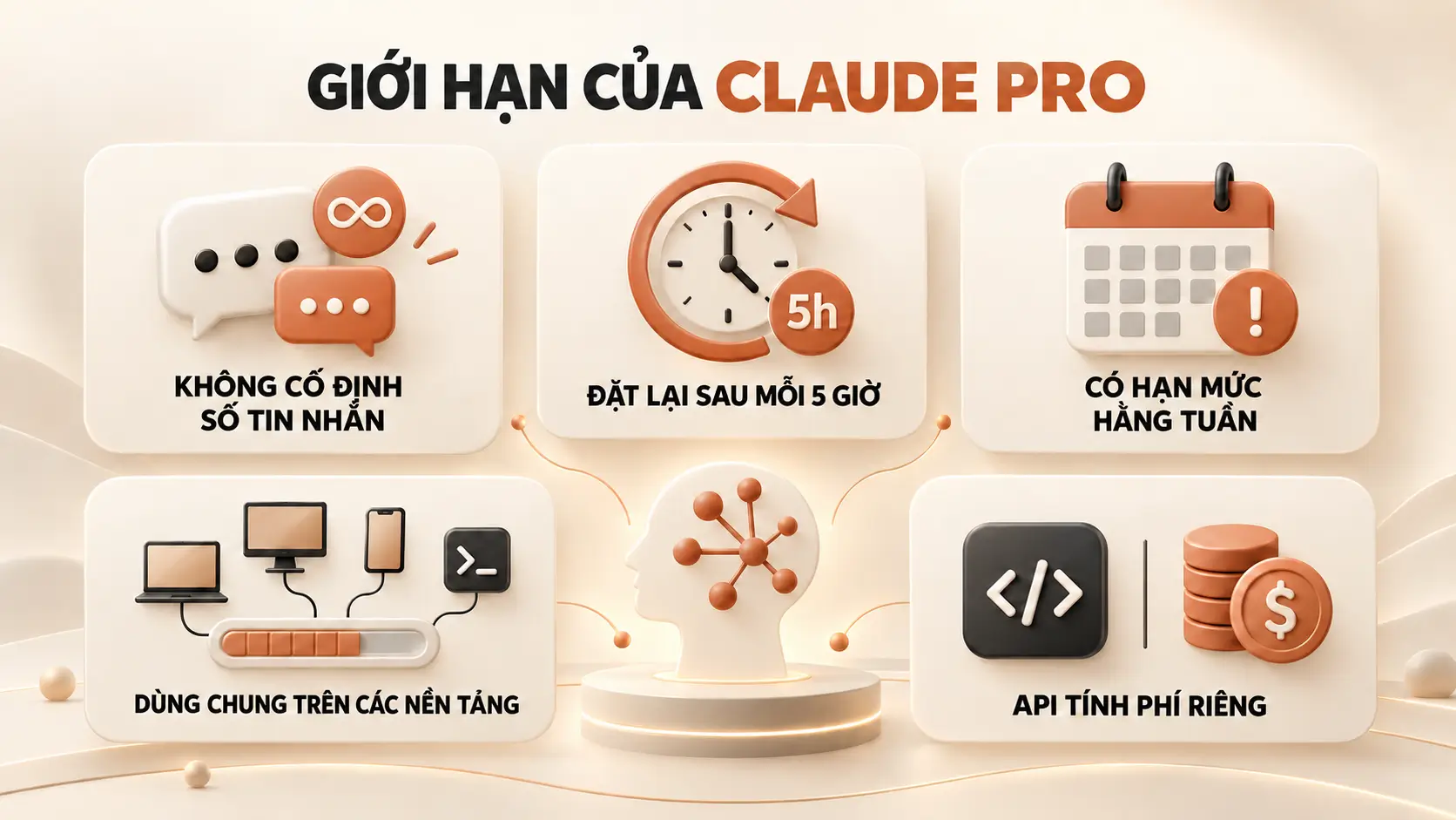 Giới hạn của Claude Pro theo phiên và hạn mức sử dụng