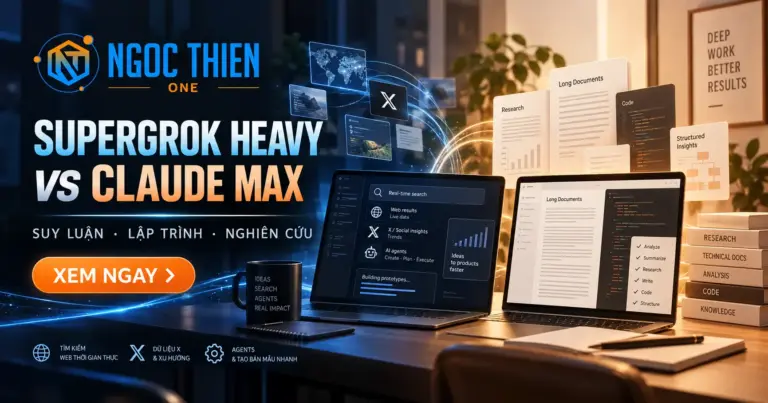 So sánh SuperGrok Heavy vs Claude Max mới nhất