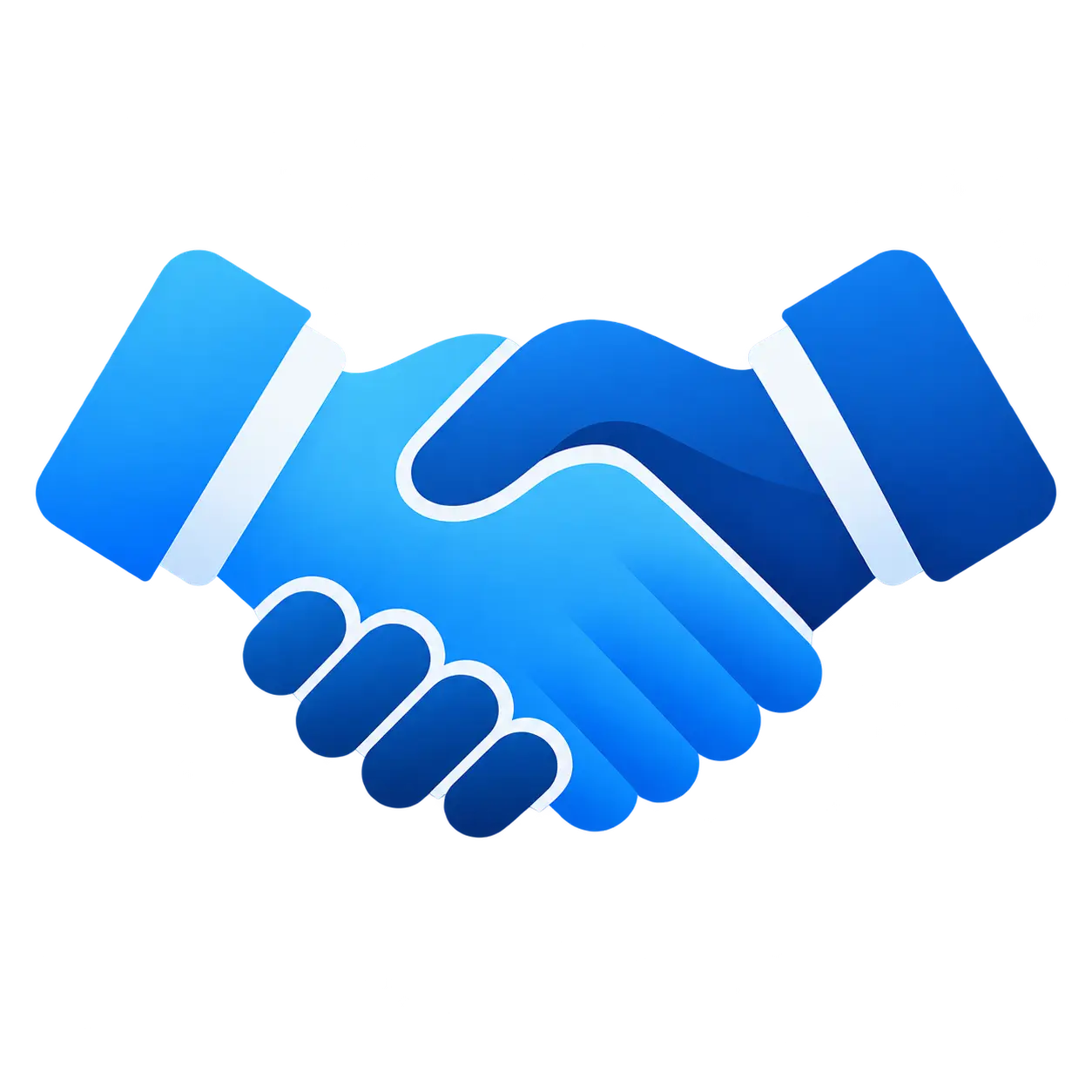 Biểu tượng bắt tay xanh hiện đại
